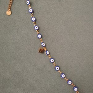 PULSERA CERO OJO TURCO AZUL